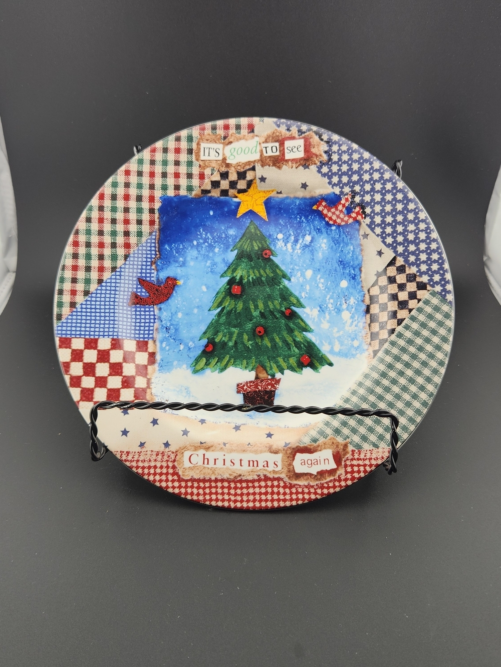 Hallmark Christmas Tree Decorative Holiday Plate - Multicolor